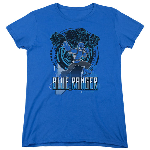 Power Rangers: Beast Morphers Blue Ranger Womens T-Shirt