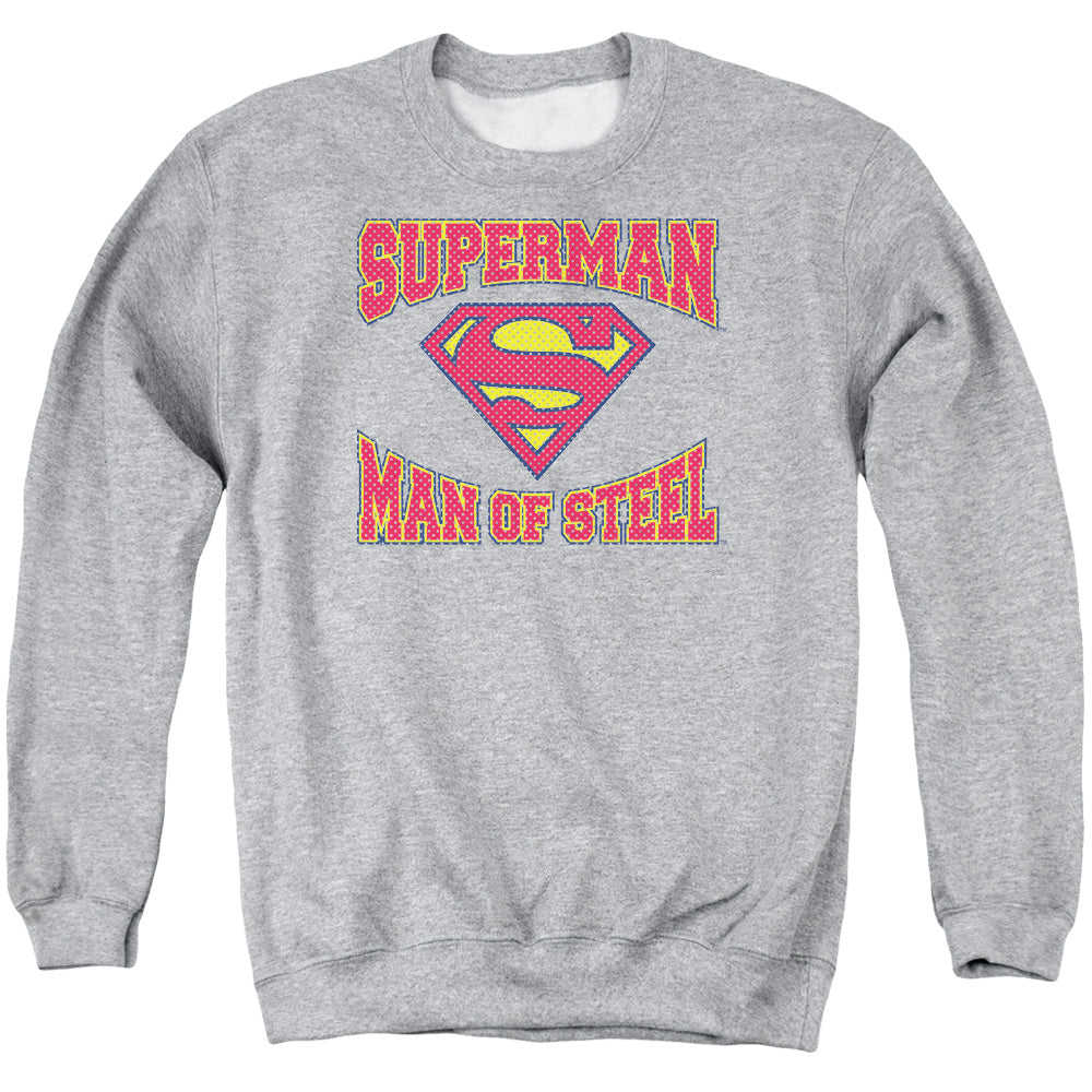 Superman Man of Steel Jersey Crewneck Sweatshirt