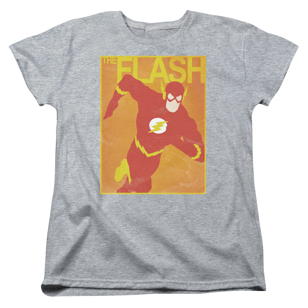 Justice League Simple Flash Poster Womens T-Shirt