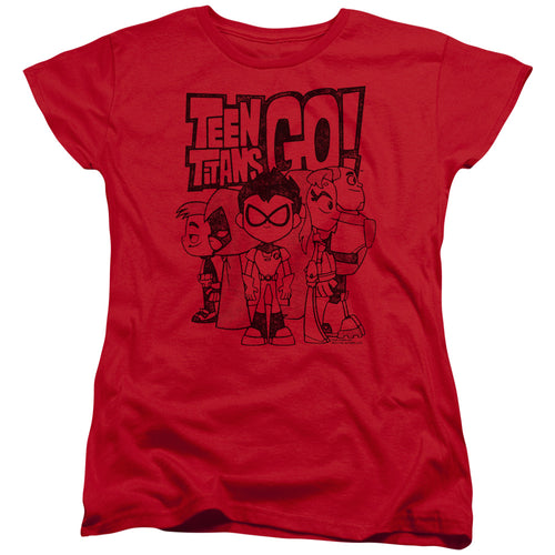 Teen Titans Go! Team Up Womens T-Shirt