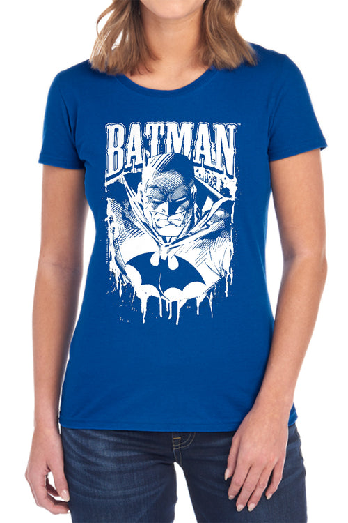 Batman Bat Metal Womens T-Shirt