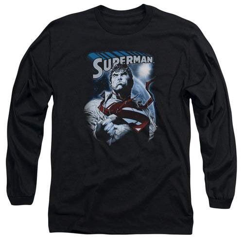 Superman Protect Earth Long Sleeve T-Shirt