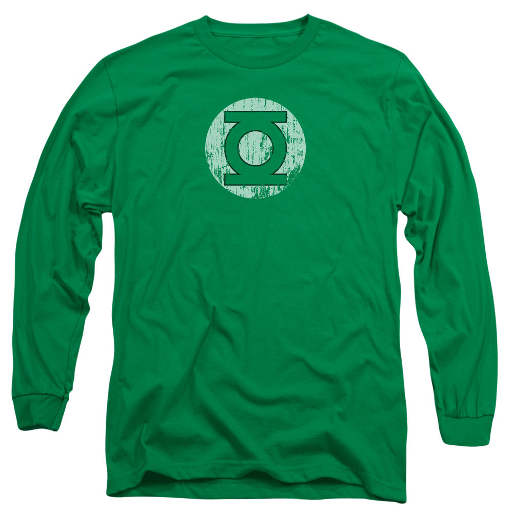 DC Comics Distressed Lantern Logo Long Sleeve T-Shirt