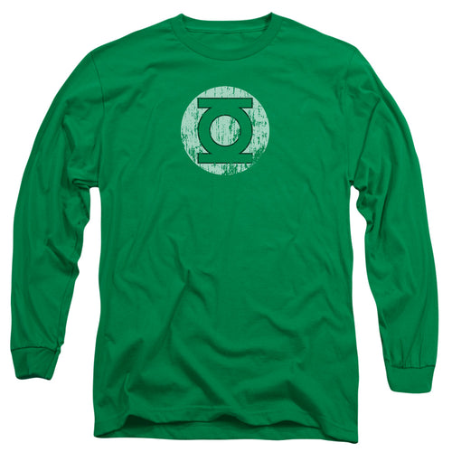 DC Comics Distressed Lantern Logo Long Sleeve T-Shirt