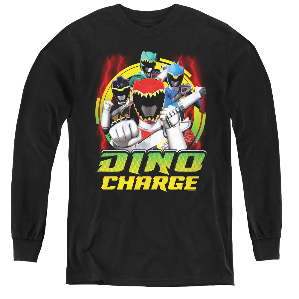 Mighty Morphin Power Rangers Dino Lightning Youth Long Sleeve T-Shirt