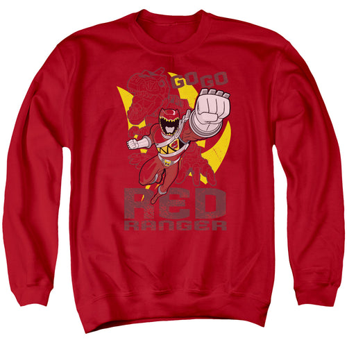 Mighty Morphin Power Rangers Go Red Crewneck Sweatshirt