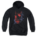The Batman Shadowed Headshot Youth Hoodie