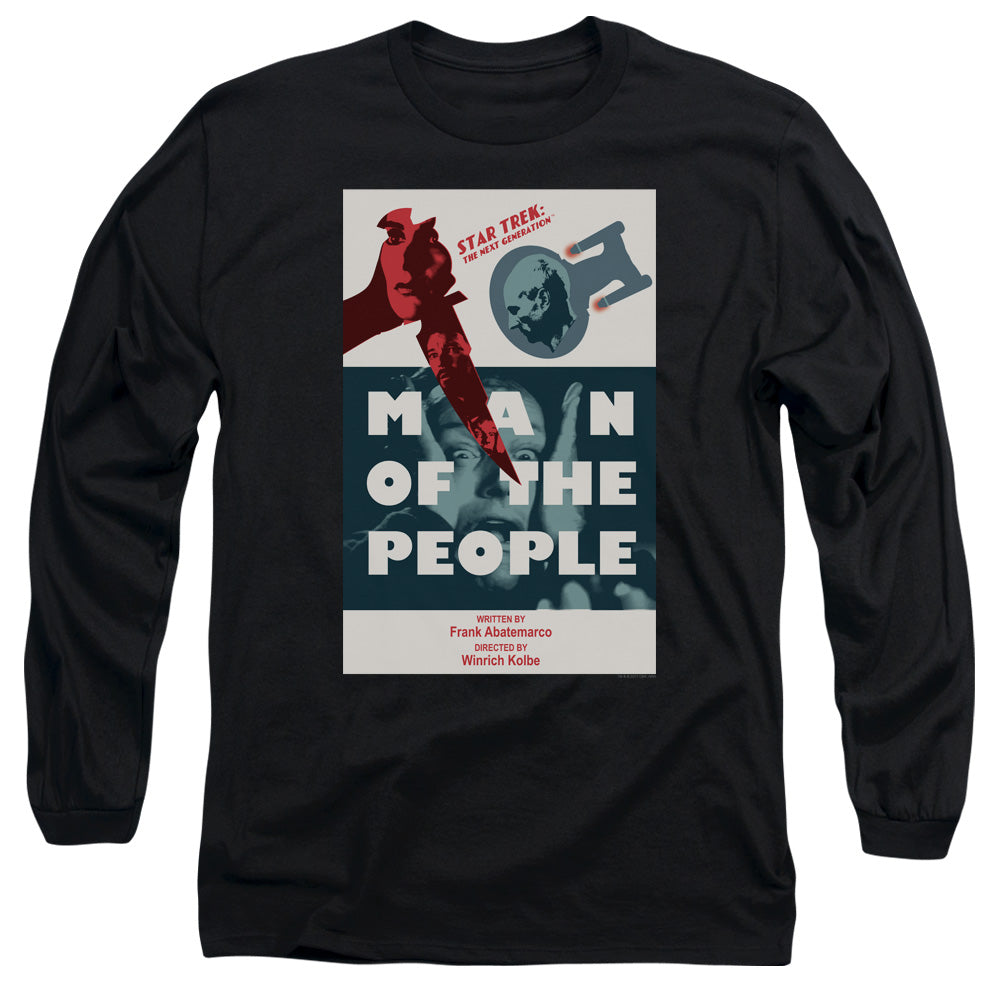 Star Trek Man of the People Black Long Sleeve T-Shirt