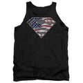 Superman All American Shield Black Tank Top