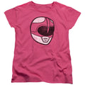 Mighty Morphin Power Rangers Pink Ranger Mask Womens T-Shirt