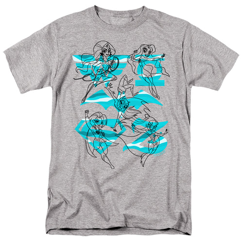 DC Super Hero Girls Line Art Group T-Shirt