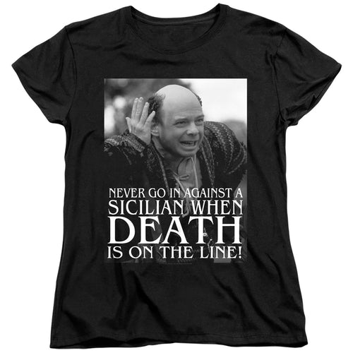 The Princess Bride Sicilian Black Womens T-Shirt