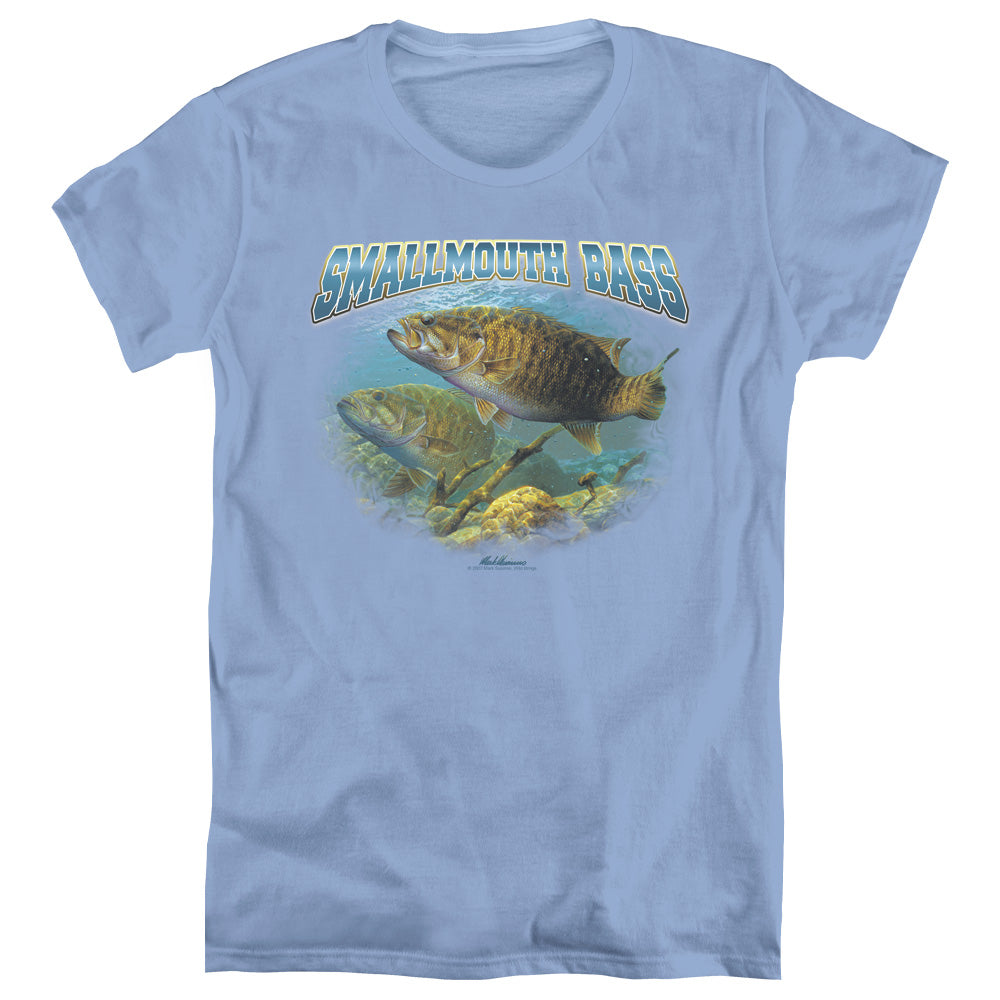 Wild Wings Smallmouth Bass Ganging Up Womens T-Shirt