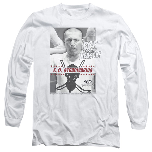 The Three Stooges Pop Goes the Weasel Long Sleeve T-Shirt