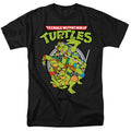 Teenage Mutant Ninja Turtles Group Black T-Shirt
