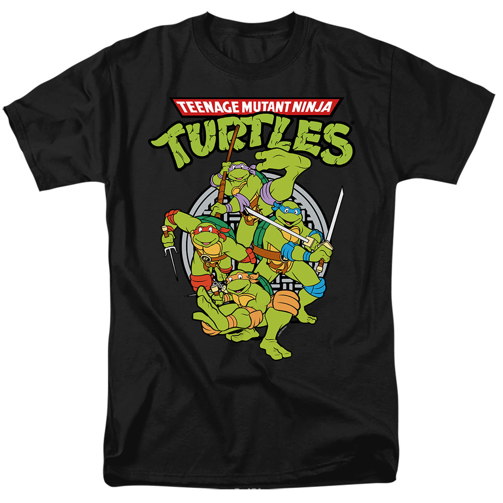 Teenage Mutant Ninja Turtles Group Black T-Shirt