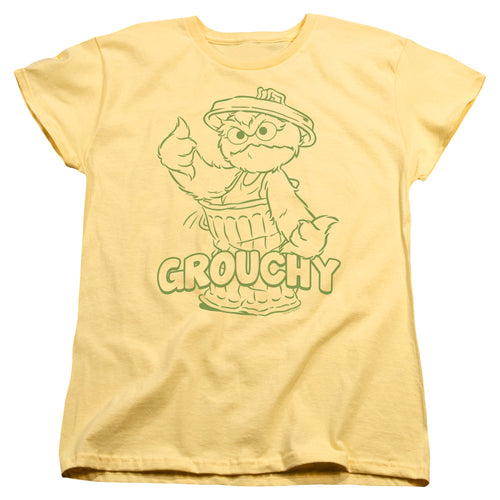 Sesame Street Grouchy Womens T-Shirt