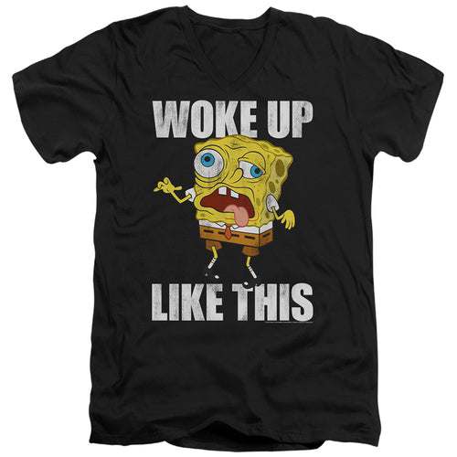 Spongebob Squarepants Woke Up Like This Meme V-Neck T-Shirt