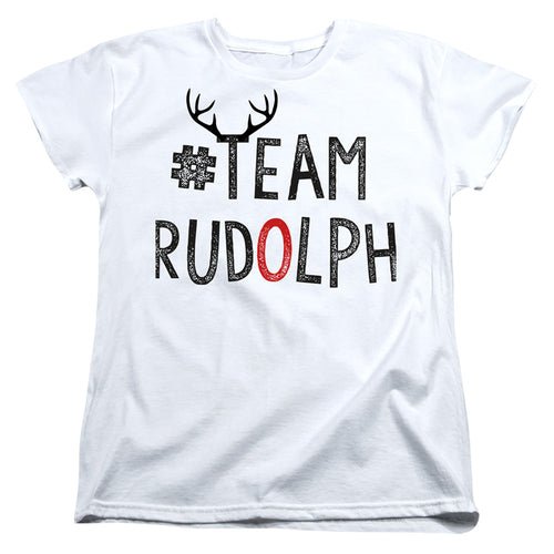 Christmas Team Rudolph Womens T-Shirt
