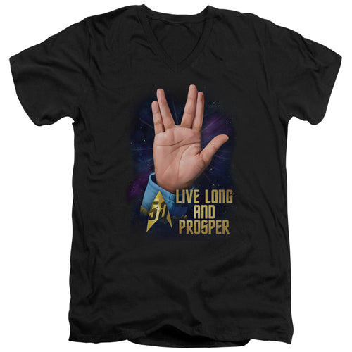 Star Trek Live Long and Prosper 50th V-Neck T-Shirt
