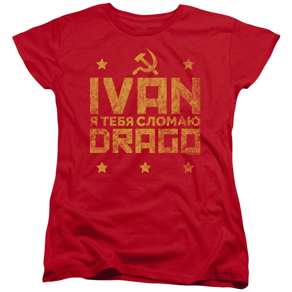 Rocky Drago Break Womens T-Shirt