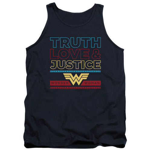 Wonder Woman 1984 Truth Love Justice Stacked Tank Top