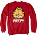 Garfield Life Begins At Forty Crewneck Sweatshirt