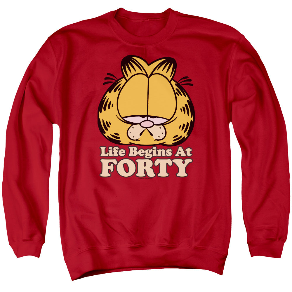 Garfield Life Begins At Forty Crewneck Sweatshirt