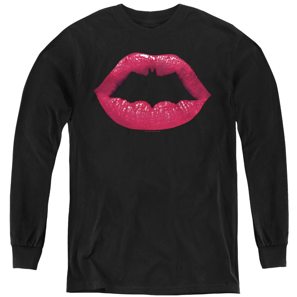 Batman Bat Kiss Youth Long Sleeve T-Shirt