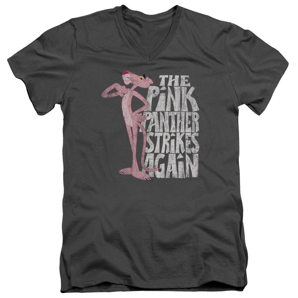 Pink Panther Strikes Again V-Neck T-Shirt