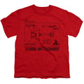 Star Trek Klingon D7 Diagram Youth/Toddler T-Shirt