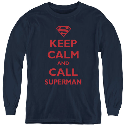 Call Superman Youth Long Sleeve T-Shirt