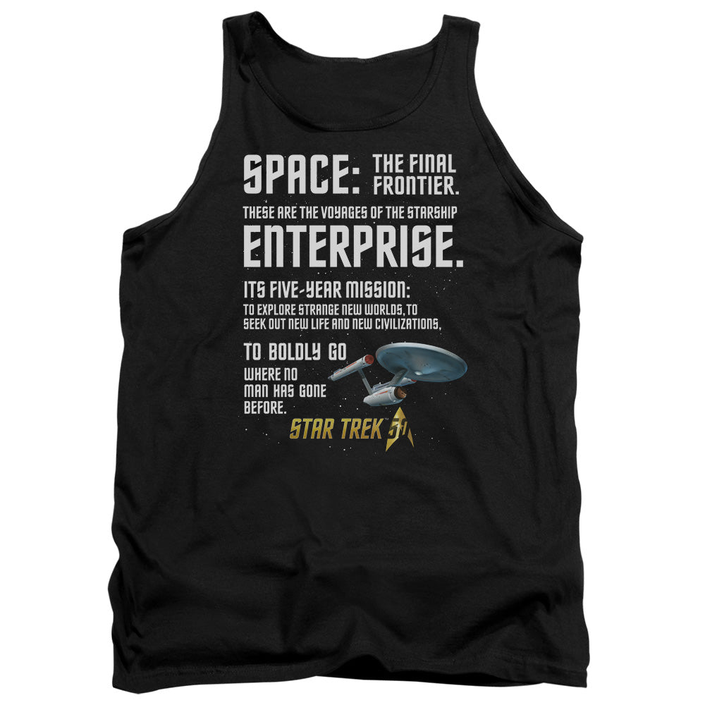 Star Trek The Final Frontier Monologue Tank Top