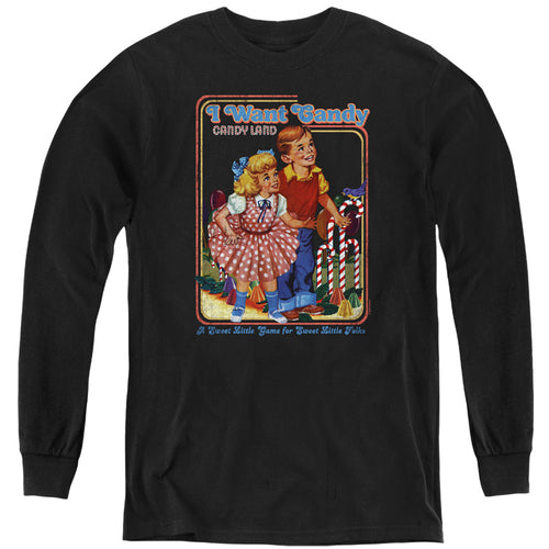 Candy Land I Want Candy Youth Long Sleeve T-Shirt