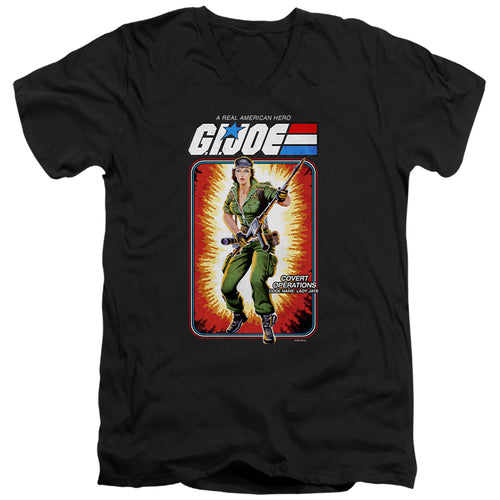 G.I. Joe Lady Jaye Card V-Neck T-Shirt