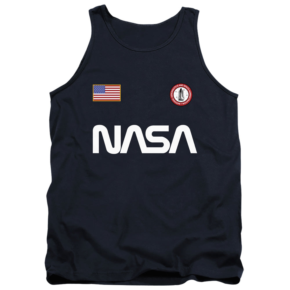 NASA Worm Logo and Flag Tank Top