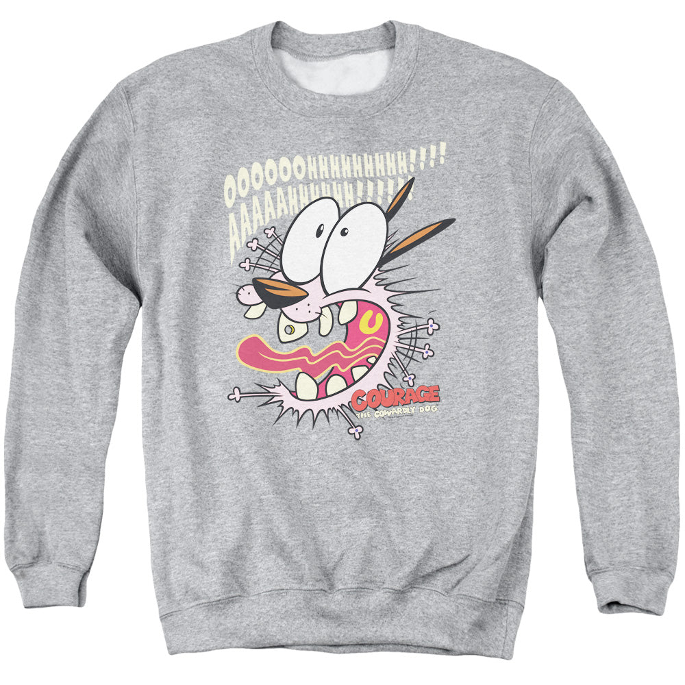 Courage the Cowardly Dog Scaredy Dog Crewneck Sweatshirt