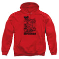 Superman Breaking Chains Line Art Pullover Hoodie