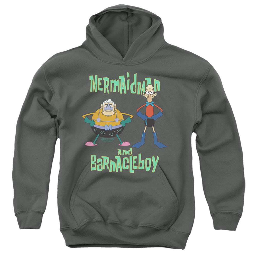 Spongebob Squarepants Mermaid Man and Barnacle Boy Youth Hoodie
