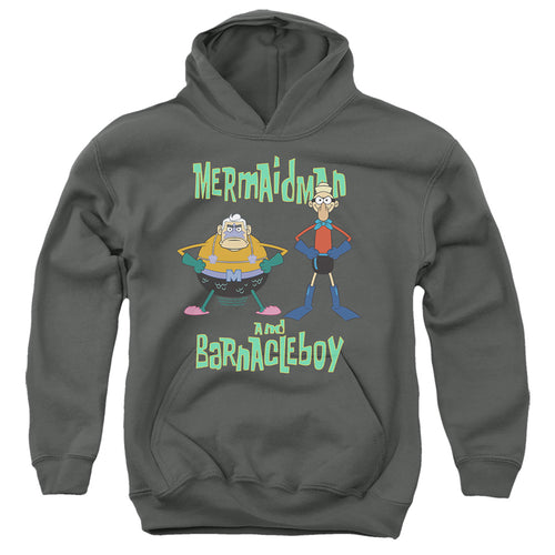 Spongebob Squarepants Mermaid Man and Barnacle Boy Youth Hoodie