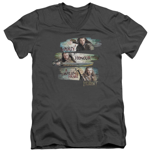 The Hobbit Loyalty and Honour V-Neck T-Shirt