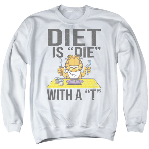 Garfield Diet Is Die With A T Crewneck Sweatshirt