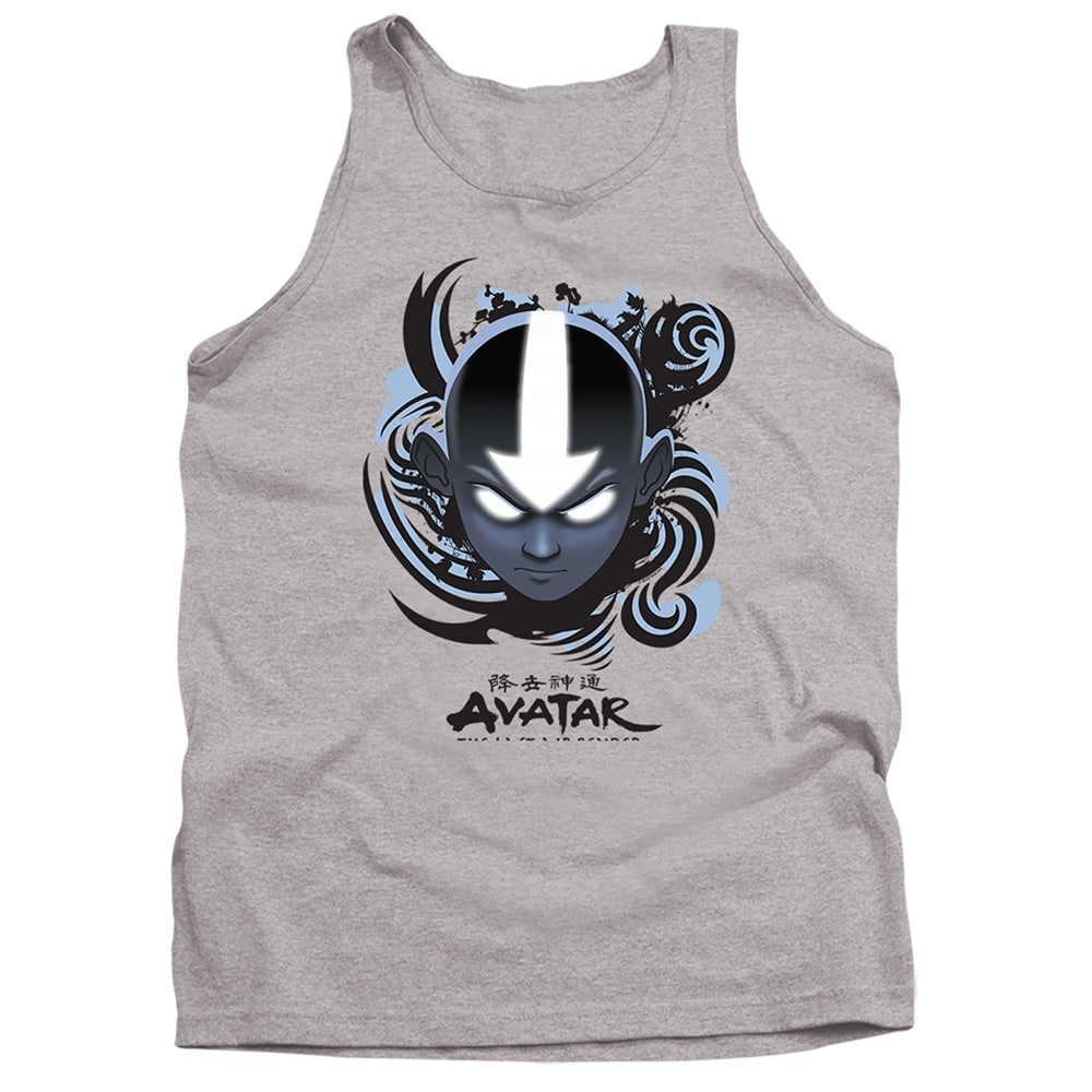 Avatar: The Last Airbender Airbender Blue And Black Kanji Tank Top