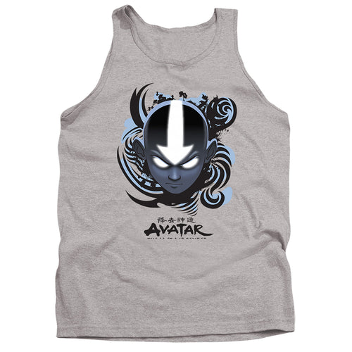 Avatar: The Last Airbender Airbender Blue And Black Kanji Tank Top