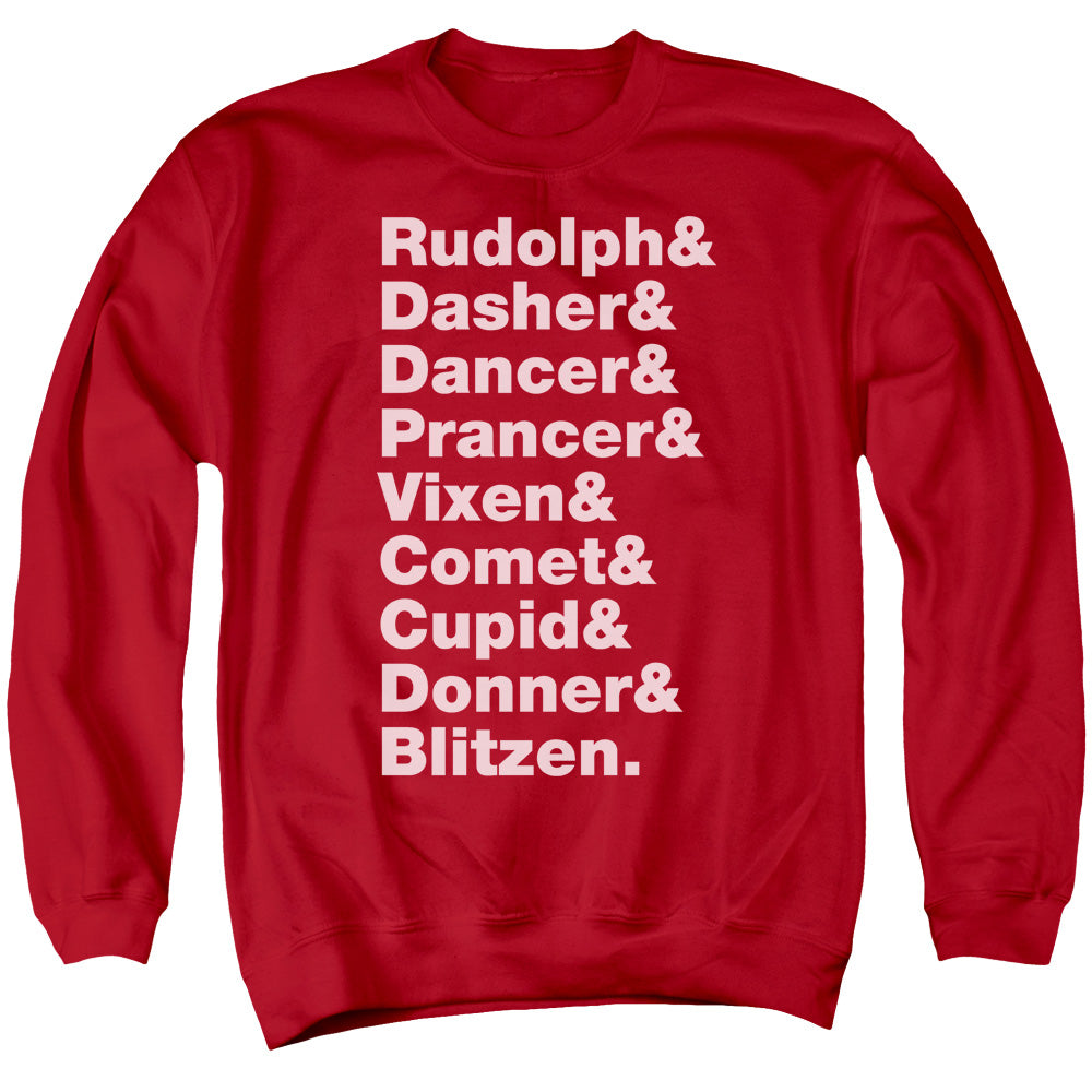 Christmas Reindeer Roll Call Crewneck Sweatshirt