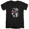 Superman Vintage Steel V-Neck T-Shirt