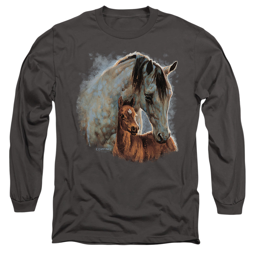 Wild Wings Painted Horses Long Sleeve T-Shirt
