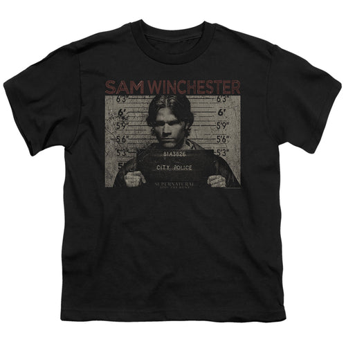 Supernatural Sam Winchester Mug Shot Youth/Toddler T-Shirt