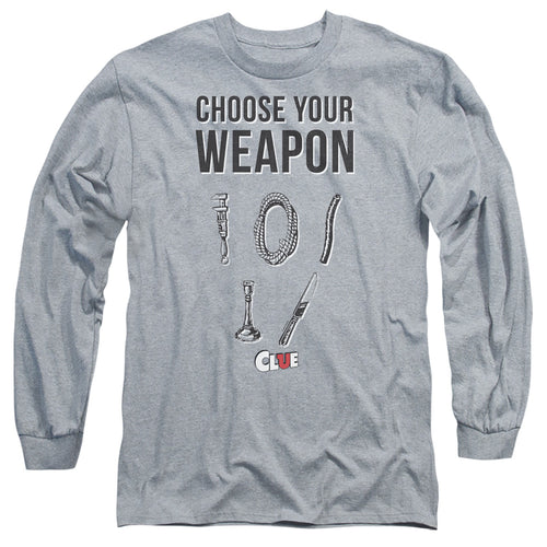 Clue Choose Your Weapon Long Sleeve T-Shirt