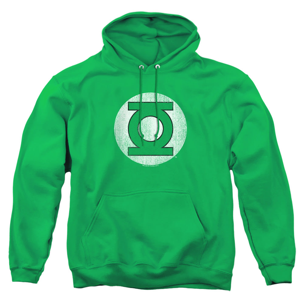 Green Lantern Green Lantern Logo Distressed Pullover Hoodie